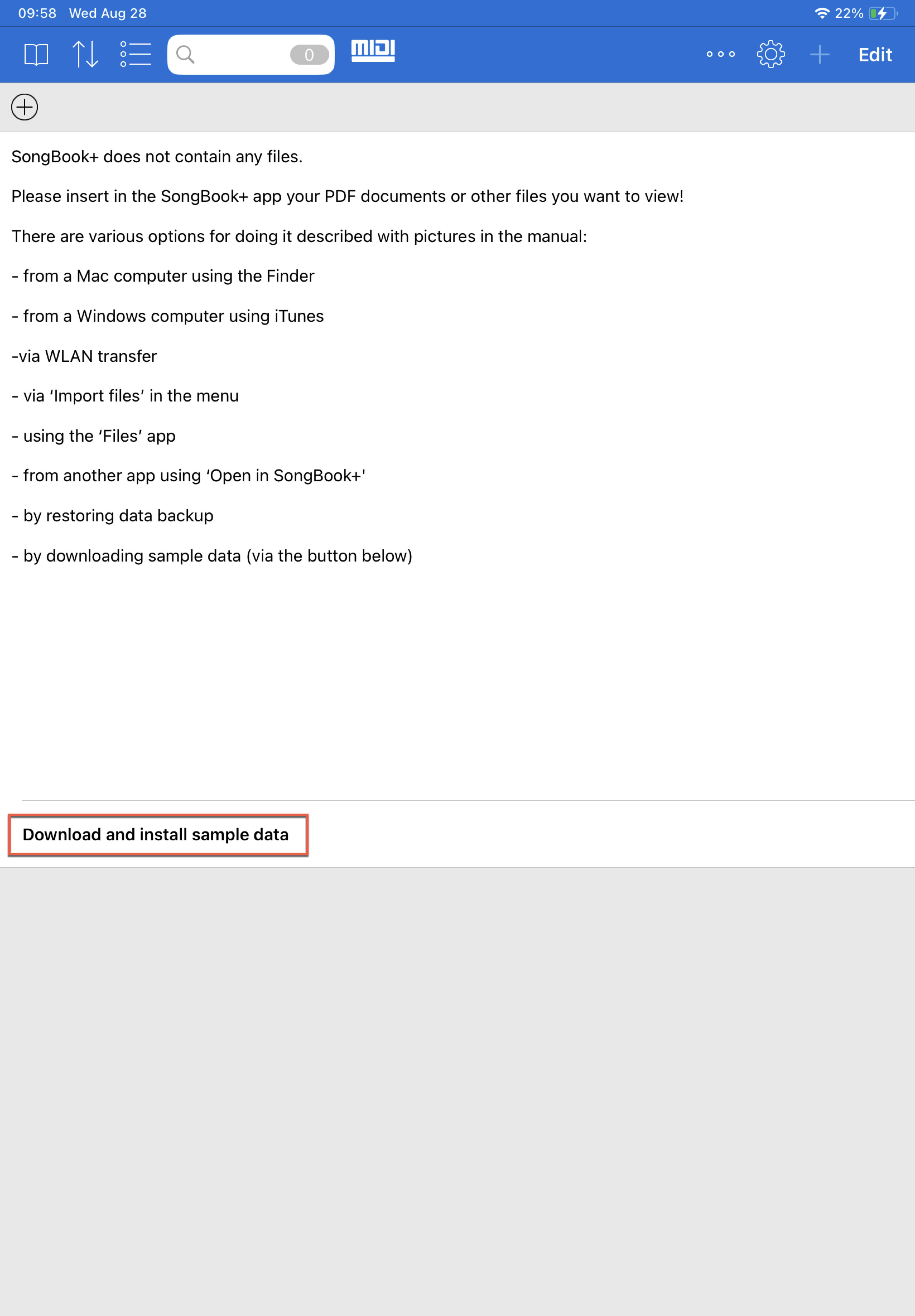 Demo-Daten herunterladen